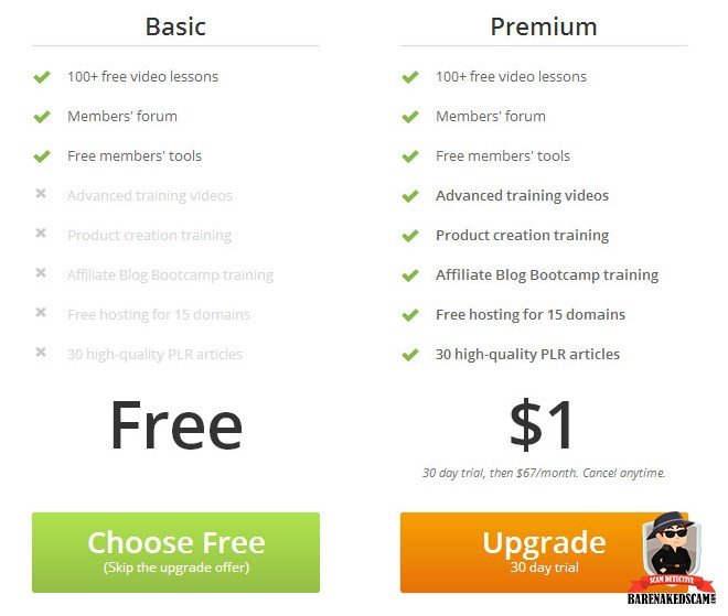 affilorama free vs premium