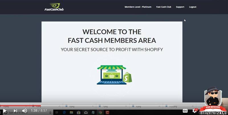 Fast Cash Club Shopify