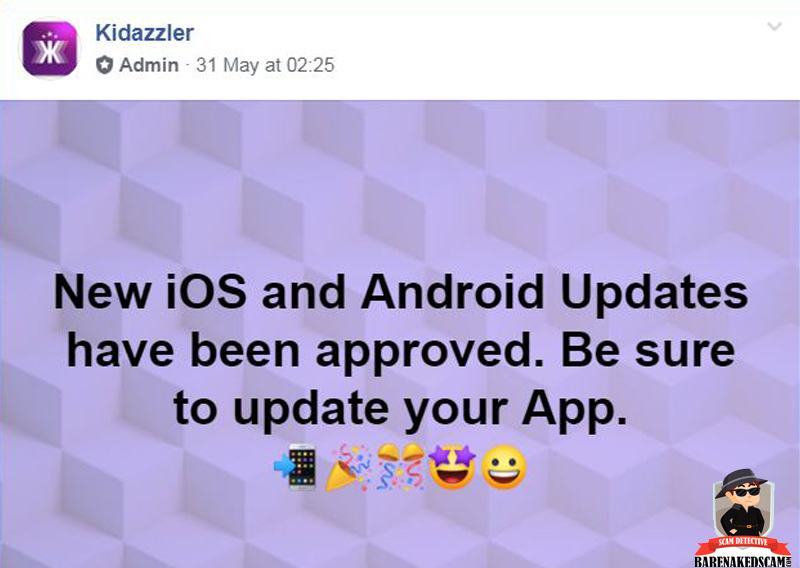 Kidazzler Mobile App Update
