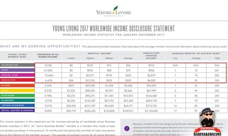 Young Living Income Disclosure 2019