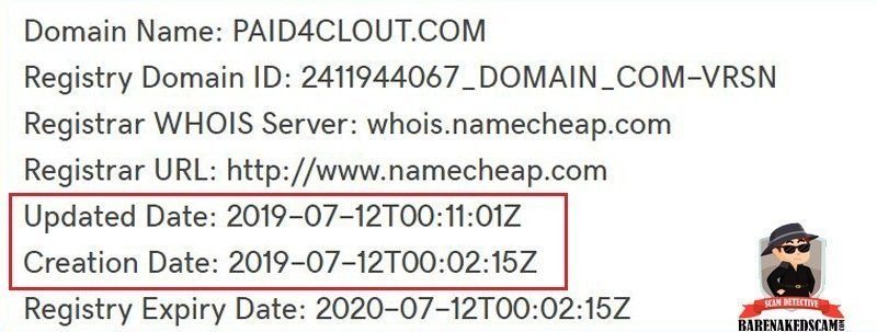 paid4clout com domain created
