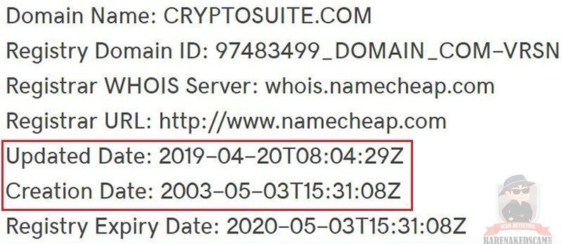 CryptoSuite Website Domain