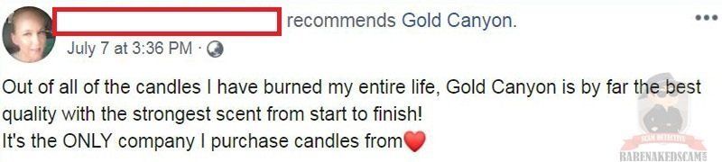 Gold Canyon Candles Good Review By User