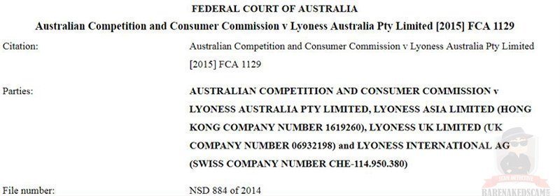 Lyoness Vs Federal Court Of Australia