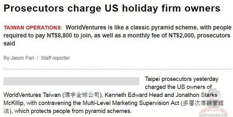 World Ventures Taiwan Lawsuit